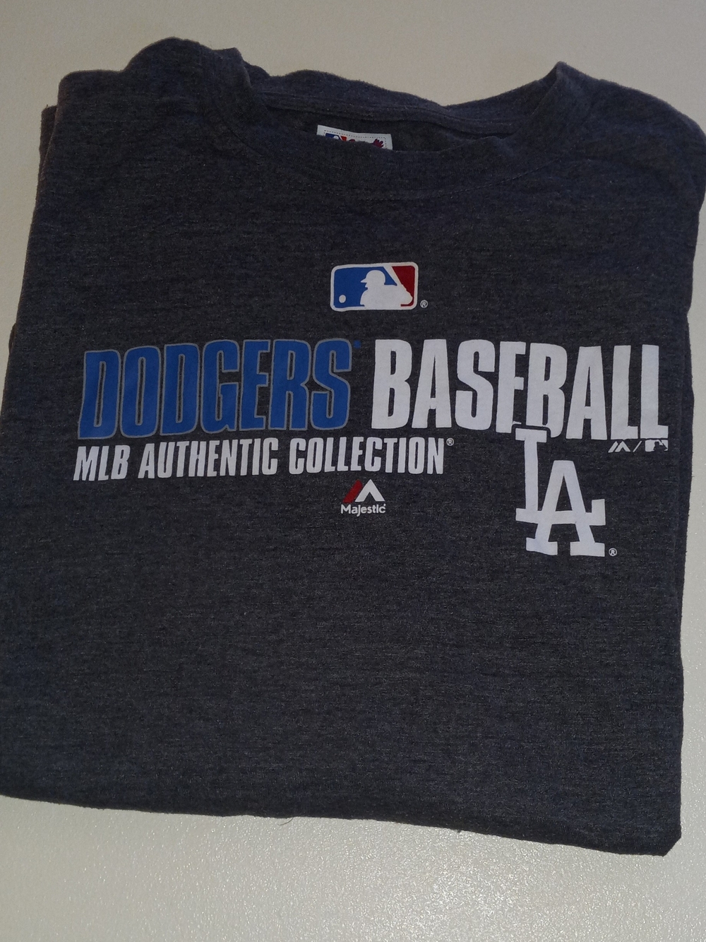 Majestic Los Angeles Dodgers Heather Charcoal Graphic Tee